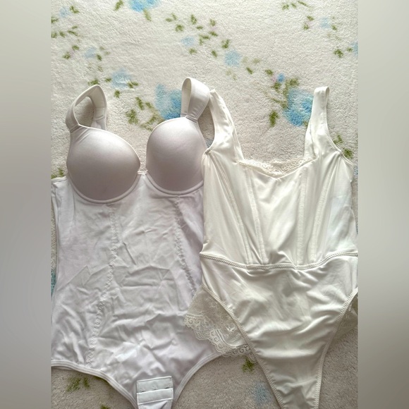 White Lace Bodysuit Set - Picture 1 of 5